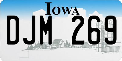 IA license plate DJM269