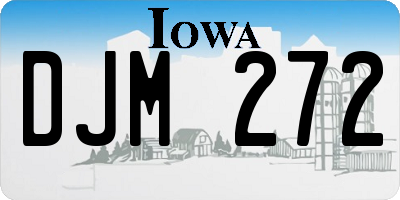 IA license plate DJM272