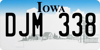 IA license plate DJM338