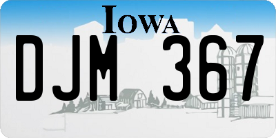 IA license plate DJM367