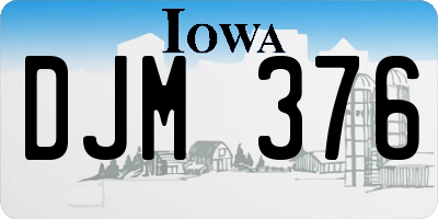 IA license plate DJM376