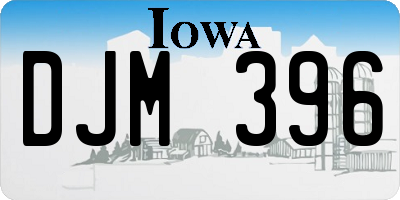 IA license plate DJM396