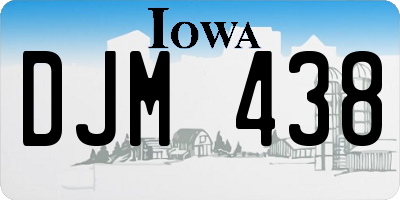 IA license plate DJM438