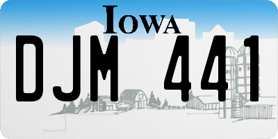 IA license plate DJM441