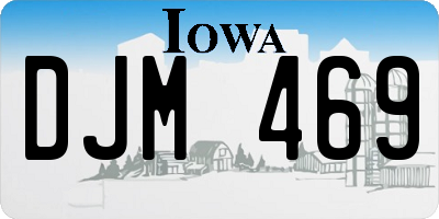 IA license plate DJM469