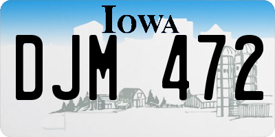 IA license plate DJM472