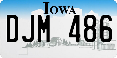 IA license plate DJM486