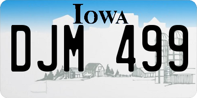 IA license plate DJM499
