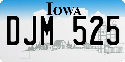IA license plate DJM525