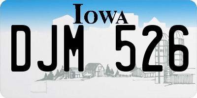 IA license plate DJM526