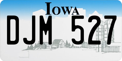 IA license plate DJM527