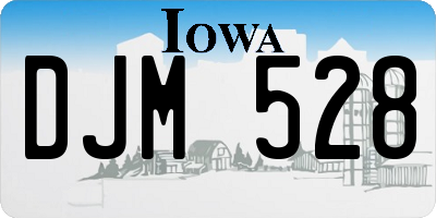IA license plate DJM528