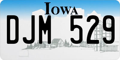 IA license plate DJM529