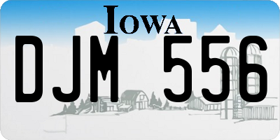 IA license plate DJM556