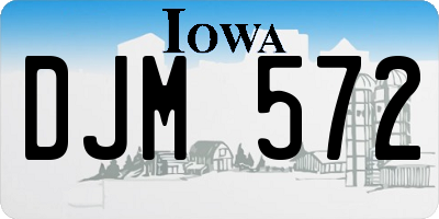 IA license plate DJM572
