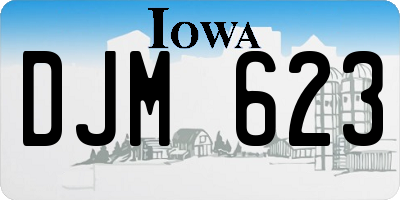IA license plate DJM623