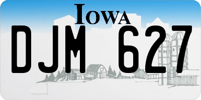 IA license plate DJM627