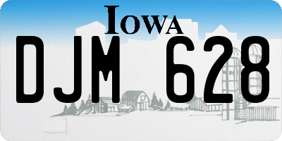 IA license plate DJM628