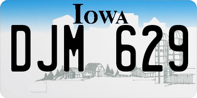 IA license plate DJM629