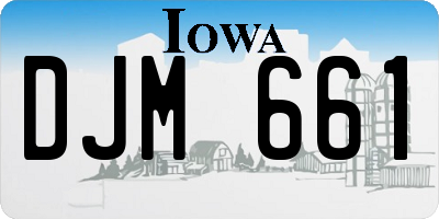 IA license plate DJM661