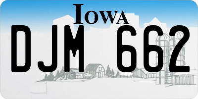 IA license plate DJM662