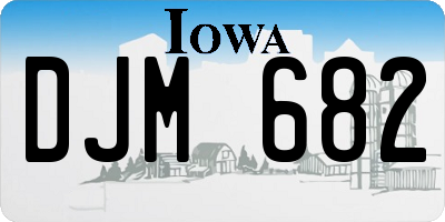 IA license plate DJM682