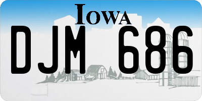 IA license plate DJM686