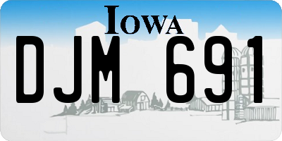 IA license plate DJM691