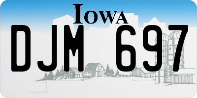 IA license plate DJM697