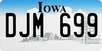 IA license plate DJM699