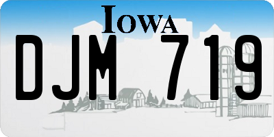 IA license plate DJM719