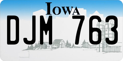 IA license plate DJM763