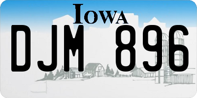 IA license plate DJM896