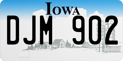 IA license plate DJM902