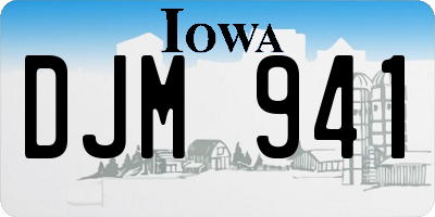 IA license plate DJM941