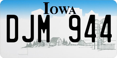 IA license plate DJM944