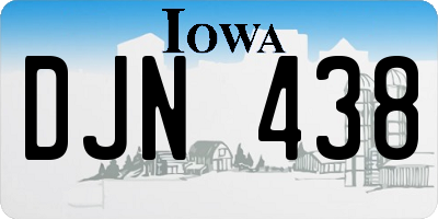 IA license plate DJN438
