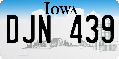 IA license plate DJN439