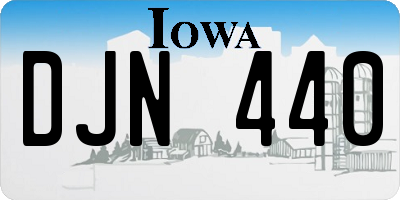 IA license plate DJN440