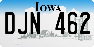 IA license plate DJN462