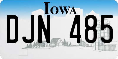IA license plate DJN485