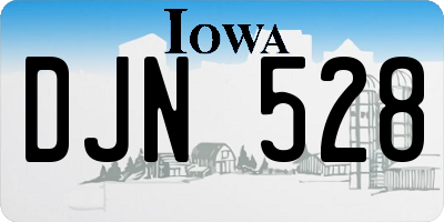 IA license plate DJN528