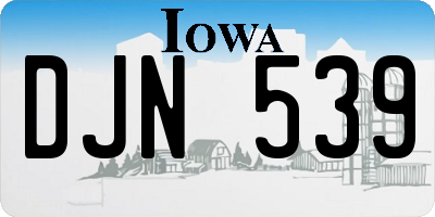 IA license plate DJN539