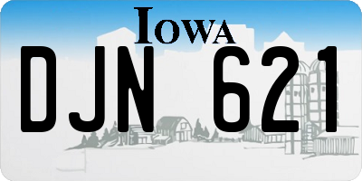 IA license plate DJN621
