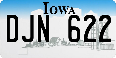 IA license plate DJN622