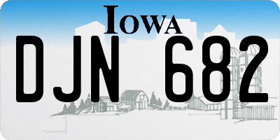 IA license plate DJN682