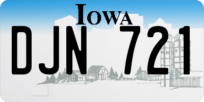 IA license plate DJN721