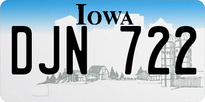IA license plate DJN722
