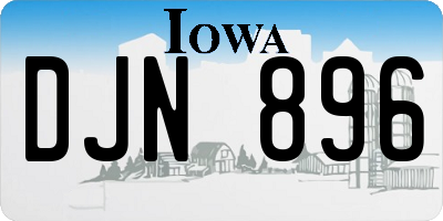 IA license plate DJN896