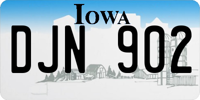IA license plate DJN902